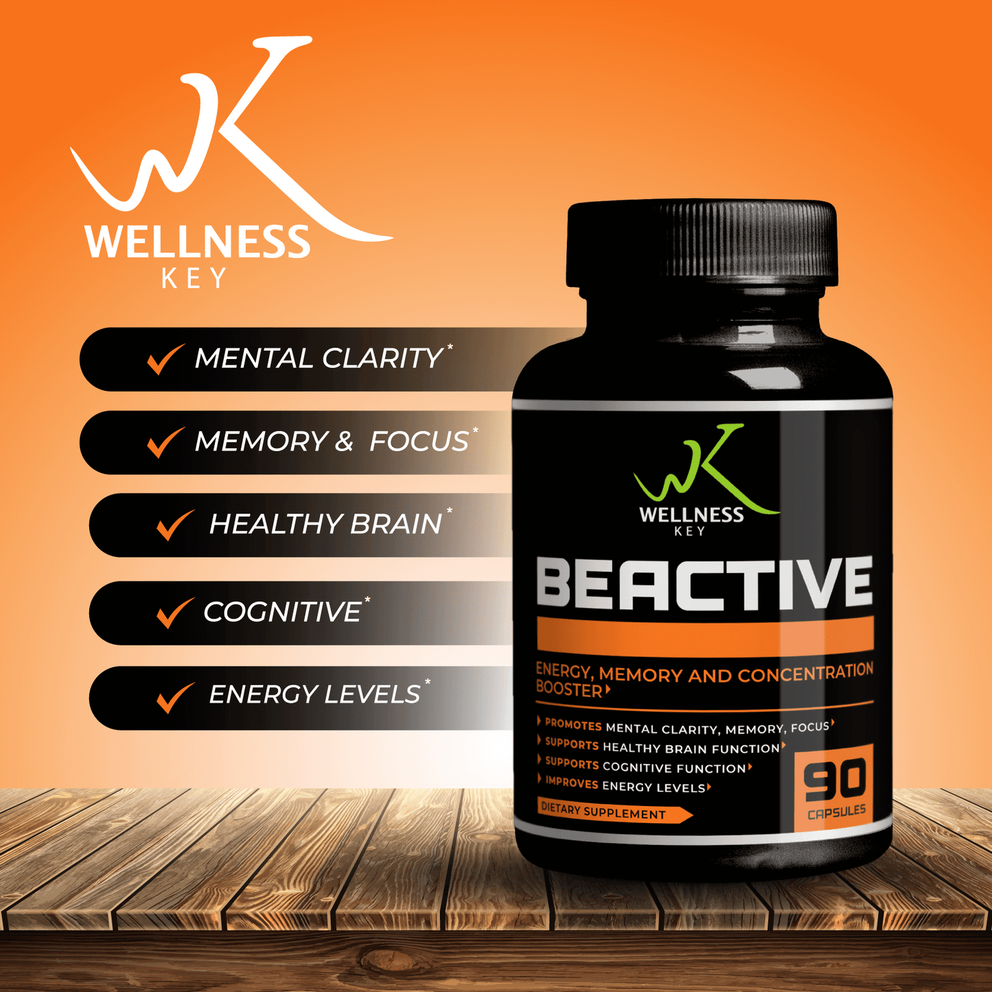 Elevate Your Focus and Energy with Be Active Supplement, Wellness Key