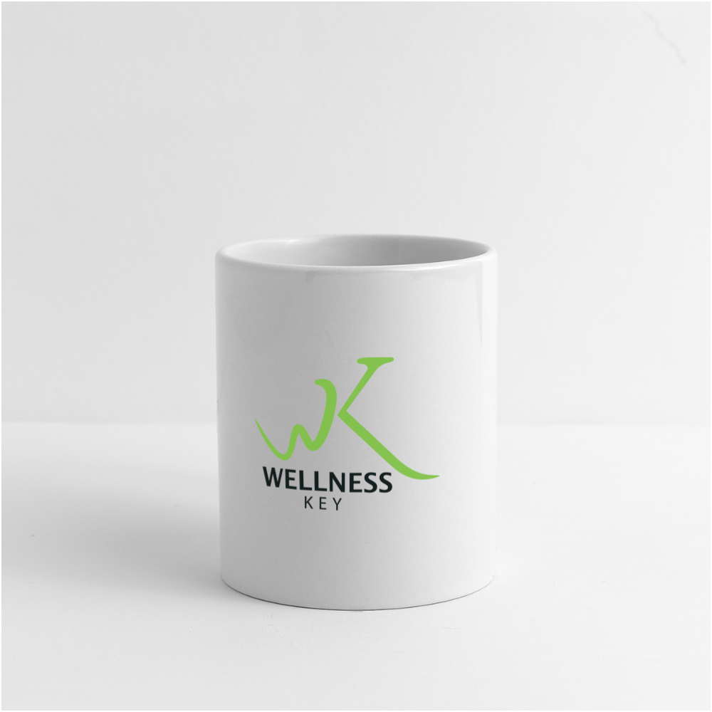 Coffee/Tea Mug Wellness Key White - white