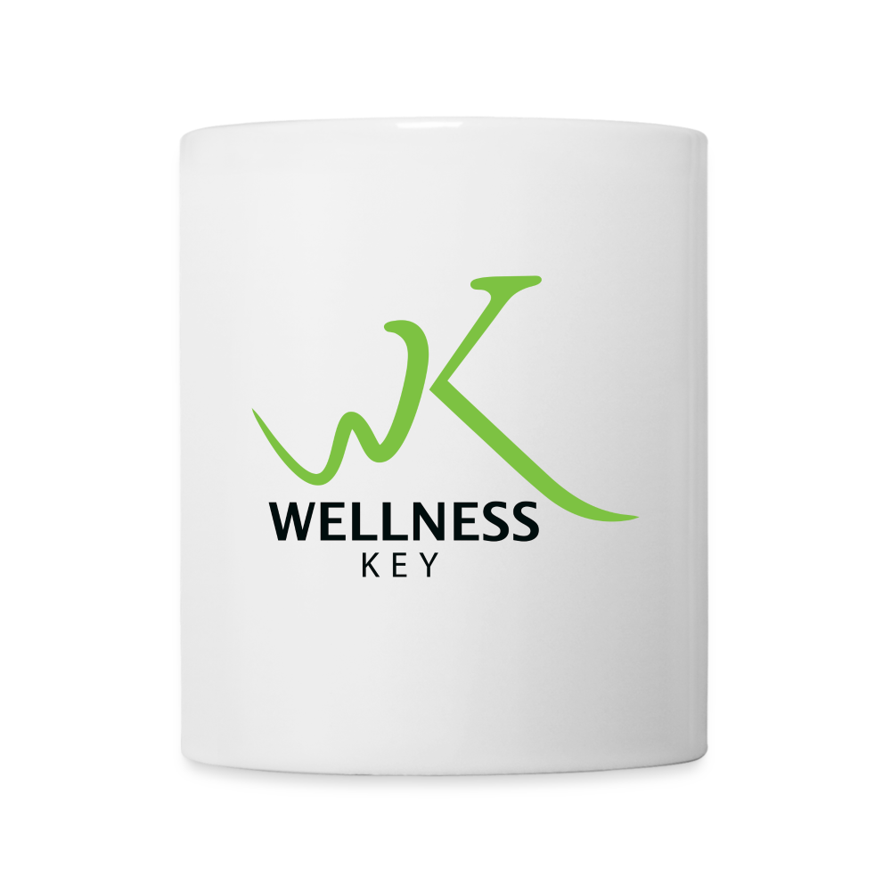 Coffee/Tea Mug Wellness Key White - white