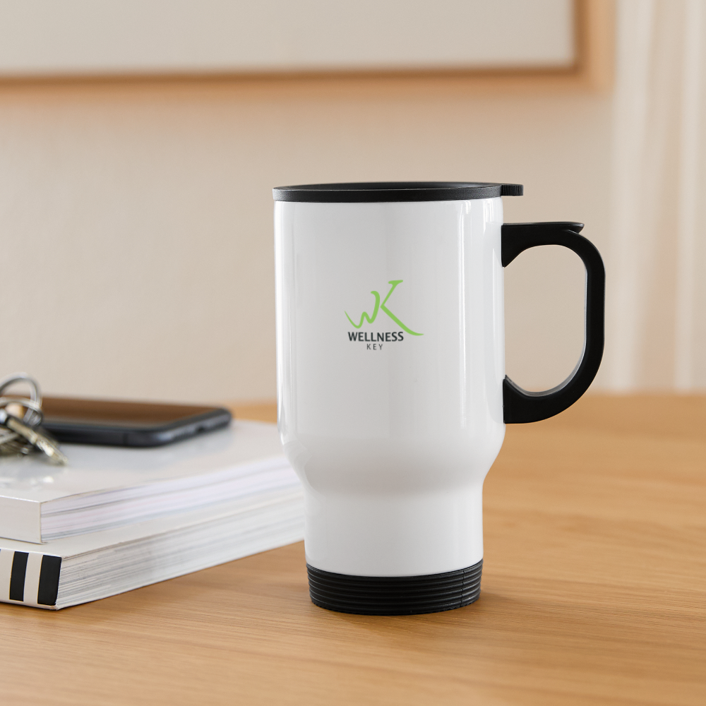 Travel Mug | Wellness Key - white